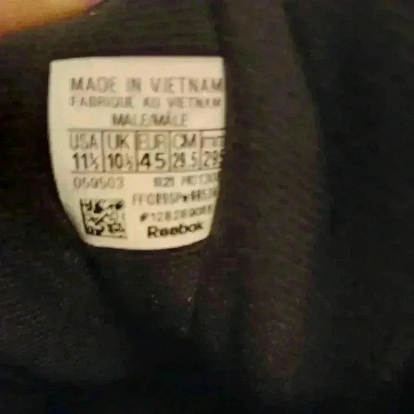 Men’s Reebok Question Mid Sneaker, size 11.5 - Picture 5 of 6